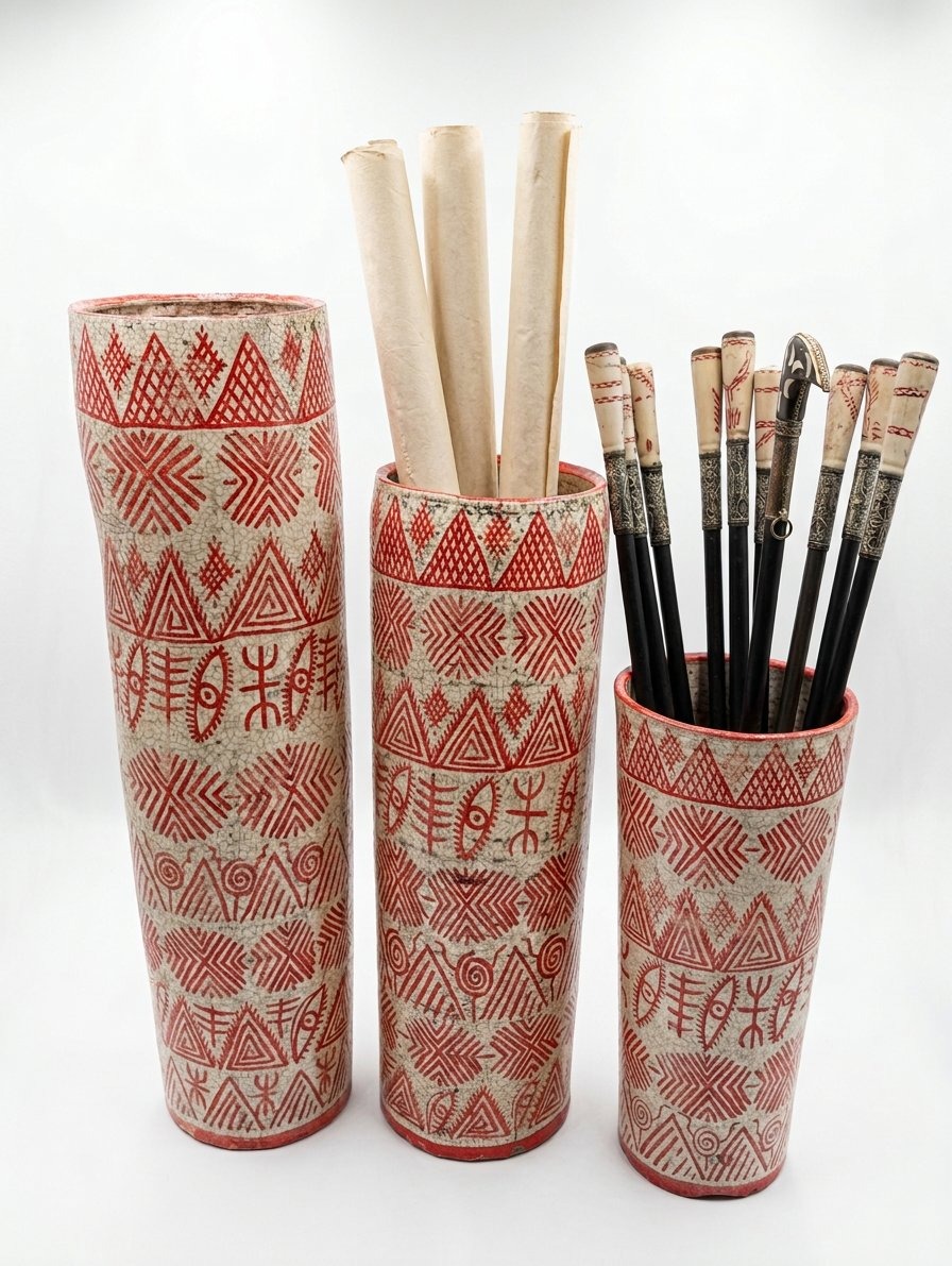Set de vases raku amazigh
