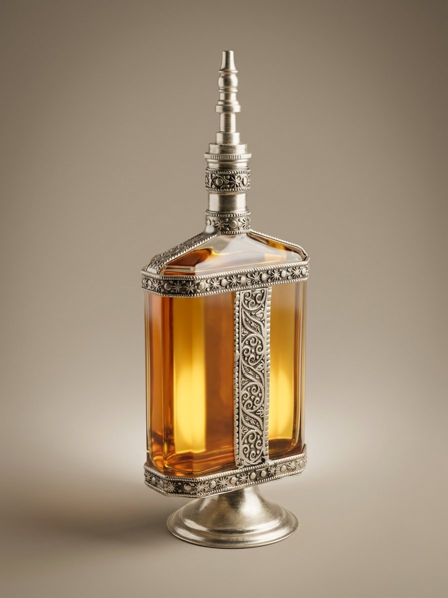 Flacon à parfum en verre coloré